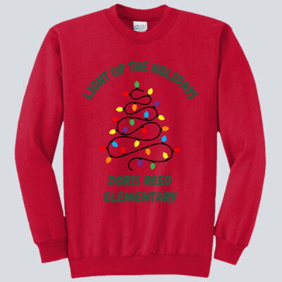 Adult Crewneck - Winter Holidays - Chillin' - Green Thumbnail